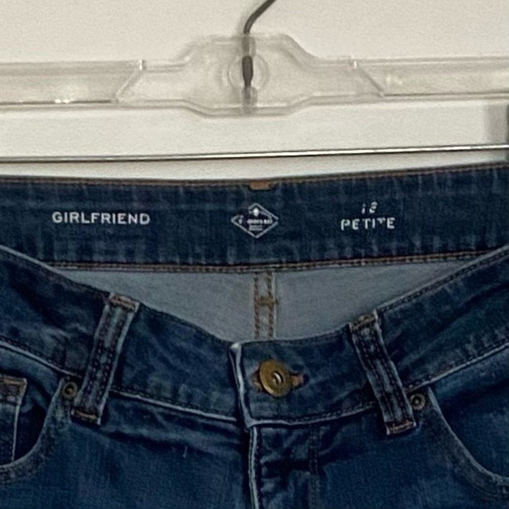 St John’s Bay Girlfriend Size 12 Petite Blue Jeans - Picture 5 of 10